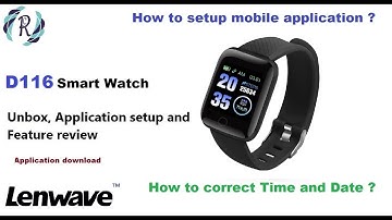 D116 Plus Smart Watch - Unboxing, Setup date/Time, First time setup and feature review