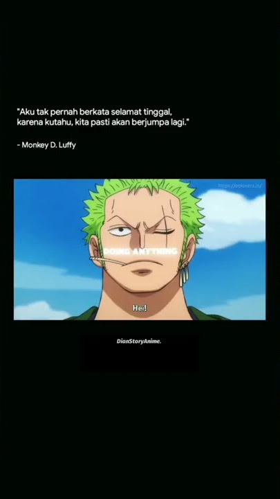Story wa anime One Piece Berjumpa kembali | Luffy and Zoro