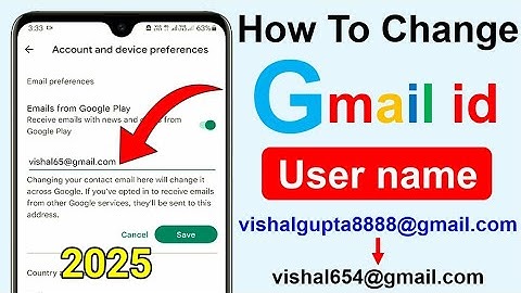 জিমেইল ইউজার নেম চেঞ্জ করবো কিভাবে | জিমেইল আইডির ইউজার নেম পরিবর্তন | gmail id username change 2025