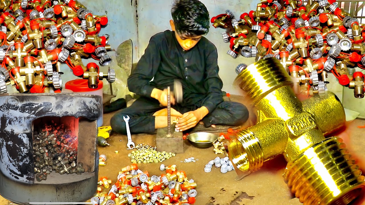 Complex Process of Gas Cylinder Valve Manufacturing || How Gas Cylinder Valves Are Made.
