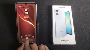 How to add text on lock screen in Samsung Galaxy A06 || samsung me lock screen on text add kare