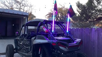 RZR Turbo S - Wireless Light Whip Install!