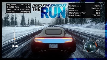 ASTON MARTIN V12 Vantage,  ONE-77 | Engine Sound (Mod Showcase) NFS: The Run