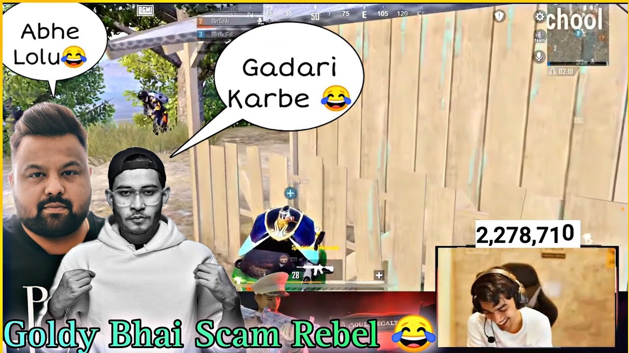 Rega And Goldy Bhai Scam Rebel 😂 | Bgmi Highlights
