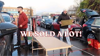 I CANT BELIEVE WE SAW THAT! | LONDON CAR BOOT SELLING AT CHRISTMAS