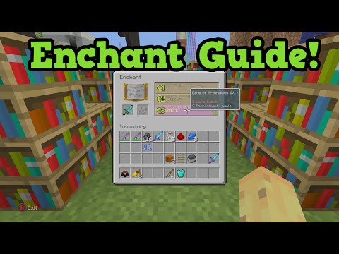 Minecraft Xbox 360 / PS3 1.8.8 NEW Enchanting Guide