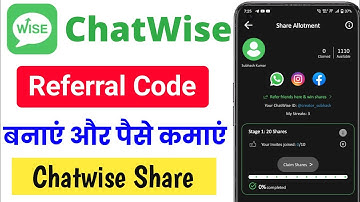 Chatwise referral code | Chatwise referral code kaise banaye | Chatwise reviews