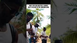 MIKE VICK AND ARISTOTLE VARNER VISIT A VILLAGE OUTSIDE OF ZANZIBAR