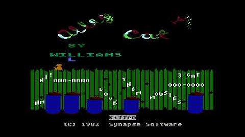Alley Cat (1983) - Intro for Atari 8bit