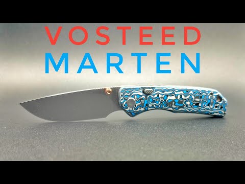 Vosteed Knives Marten Pocket Knife Unboxing - Fat Carbon Scales!!