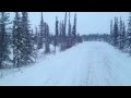 Ice Roads to diamond mines in Yellowknife NT - Les chemins de glace. Charlies Hill Portage 25