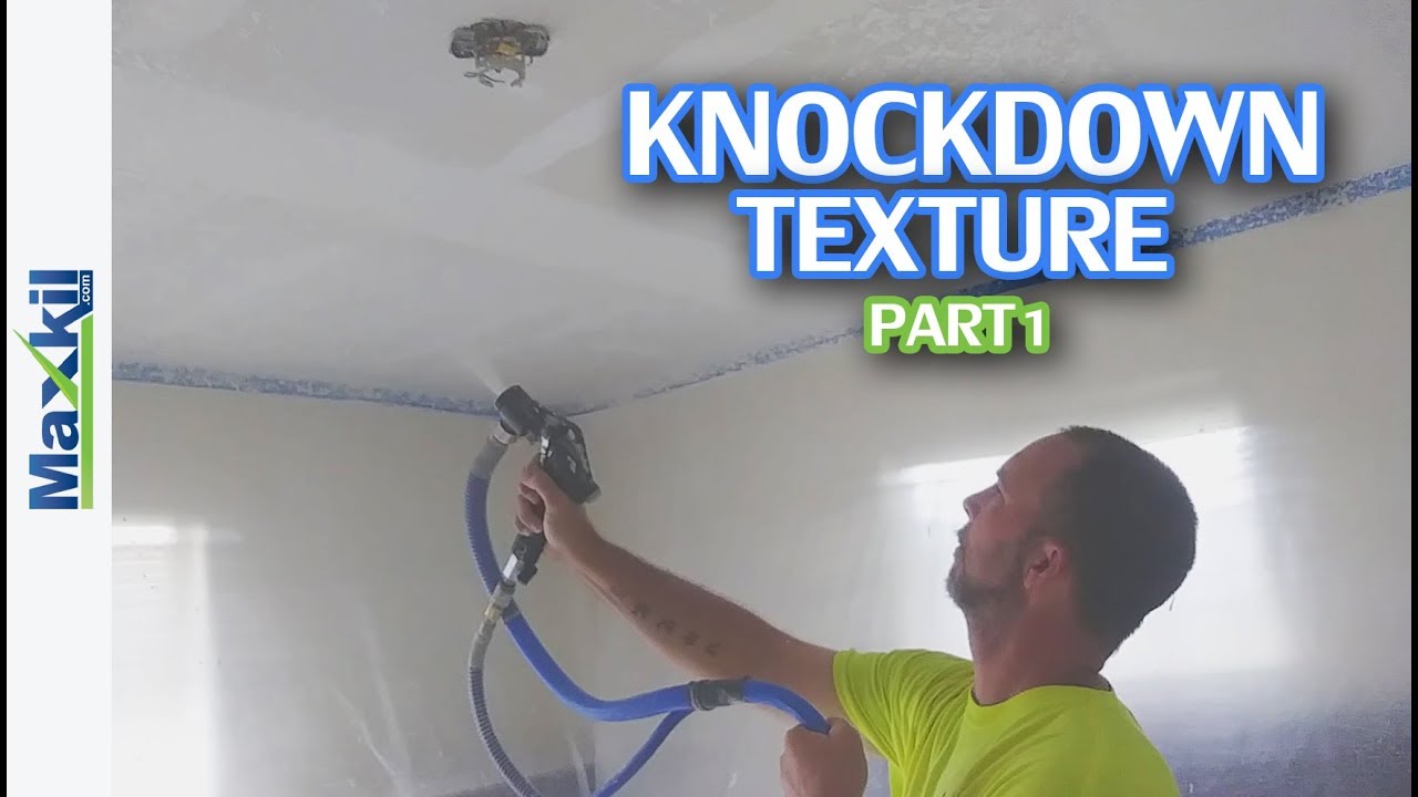 DIY Knockdown Texture for beginners with Home Depot materials