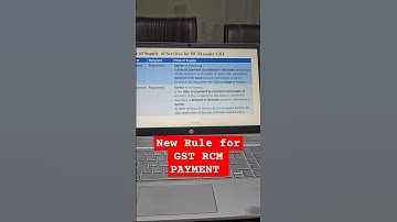 NEW RULE FOR RCM PAYMENT IN GST AND SELF INVOICE #GST #RCM #SHORTS