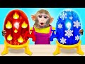 Baby Monkey KiKI playing with Hot and Cold Watermelon life hacks   KUDO ANIMAL KIKI