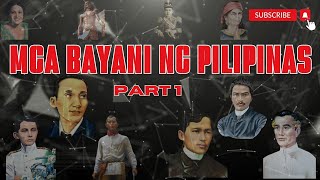 MGA BAYANI NG PILIPINAS PART 1