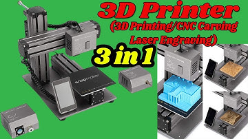 Snapmaker Original 3-in-1 3D Printer (3D Printing/CNC Carving/Laser Engraving) Easy to Use Software