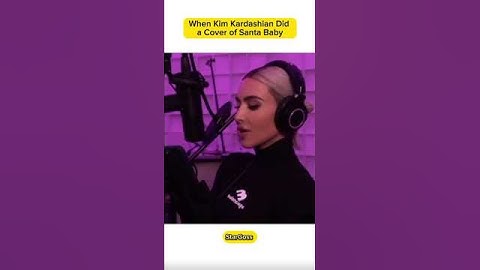 Thumbnail of Kim Kardashian singing a Cover of Santa Baby