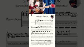 🔥G Major Scale Technical Finger Workout  #guitar #guitarra #yogchamling #guitarist #guitarlesson