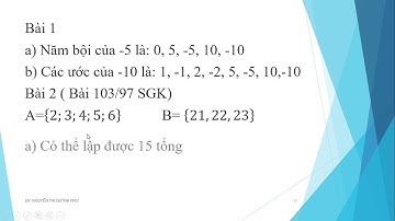 Bài 13. Bội và ước của một số nguyên. Phần 2