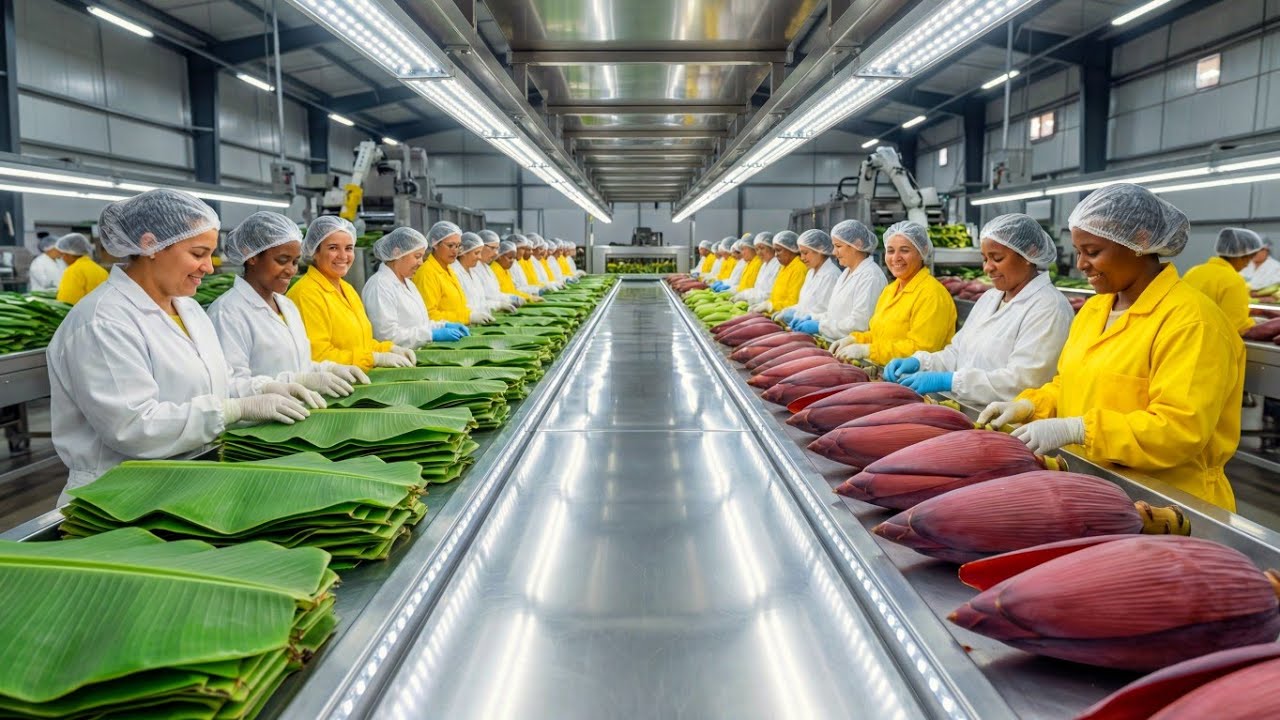 Inside the World’s Largest High‑Tech Banana Factory | Leaves & Blossoms Processing