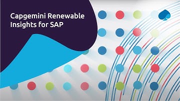 Capgemini Renewable Insights for SAP