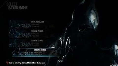 How to FIX Batman Arkham Knight SAVE FILE issue