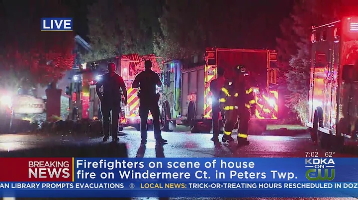 Firefighters Battle House Fire In Peters Township