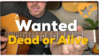 Wanted Dead or Alive | Bon Jovi | Beginner Guitar Lesson screenshot 4