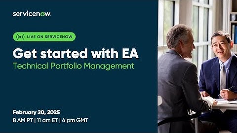 Get started with EA – Technical Portfolio Management