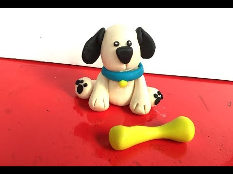 Clay art animals | How to make a clay dog | Art for kids