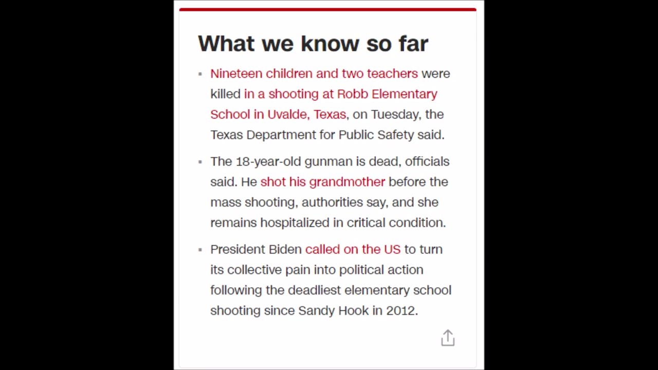 Deadly shooting at Texas elementary school CNN NEWS May 25 2022