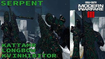UNLOCKING SERPENT ON KATT-AMR & LONGBOW & KV INHIBITOR! - COD MW3 ZOMBIES