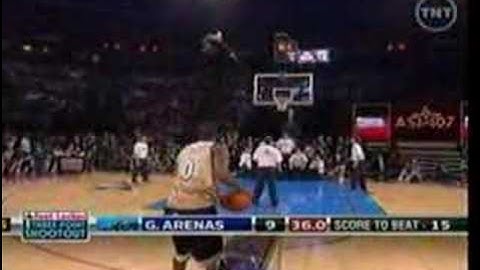Gilbert Arenas Three Point Contest Round 1 07