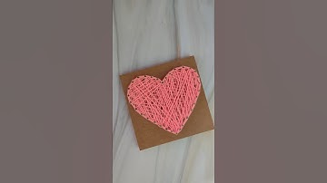 string art for beginners/heart string art/valentines day gift ideas #stringart #heartstringart