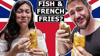 German & American Try Fish & Chips in London, England!