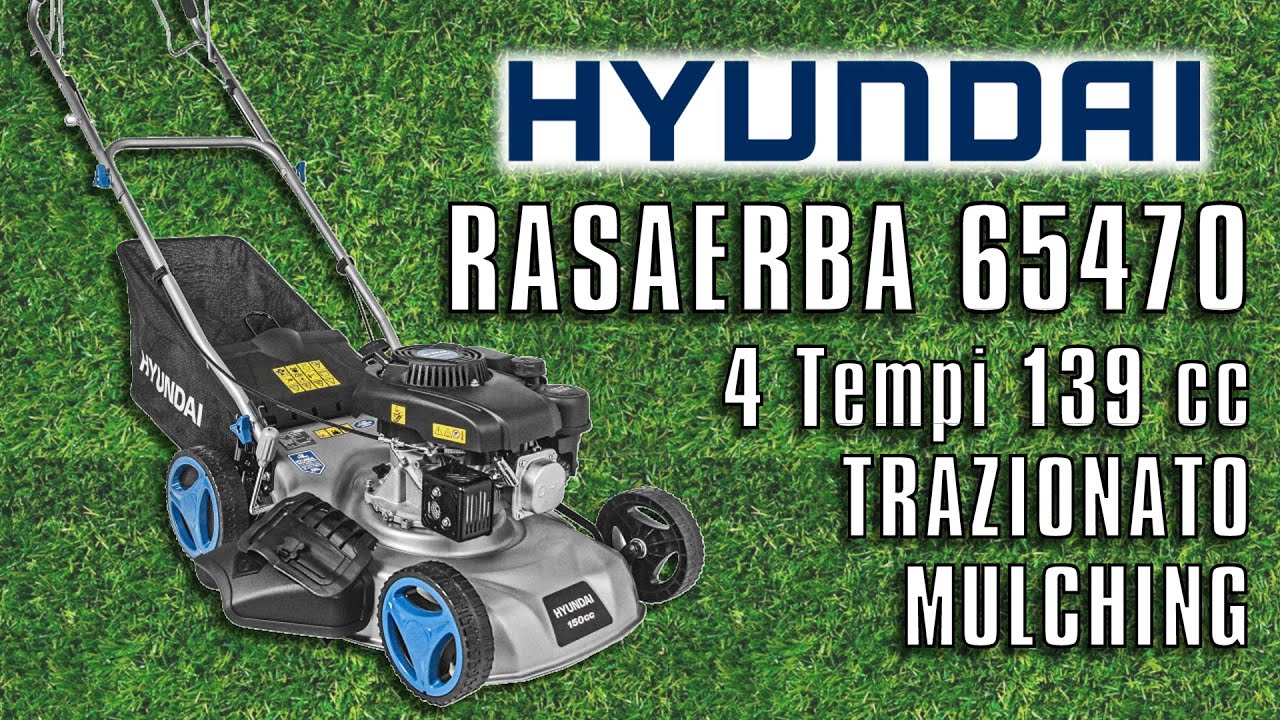 Hyundai 65470 Tagliaerba Rasaerba Trazionato Mulching 139cc 4 tempi lama 46cm