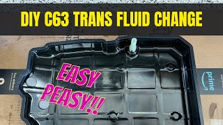 diy c63 mercedes transmission fluid change in 722.9 transmission