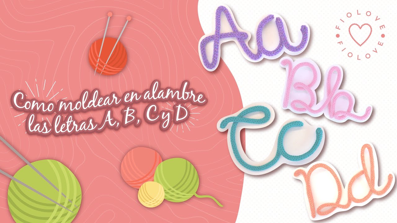 Como moldear en alambre las letras A, B, C y D -How to bend in wire the letters A, B, C and D ICORD
