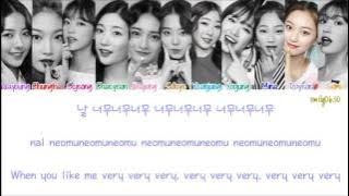 I.O.I (아이오아이) - Very Very Very (너무너무너무) [Lyrics]