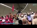 أجمل مشهد حجاج بيت الله ينشدون فرحا في طريقهم إلى رمي الجمرات لا إله إلا الله ماشاء الله 