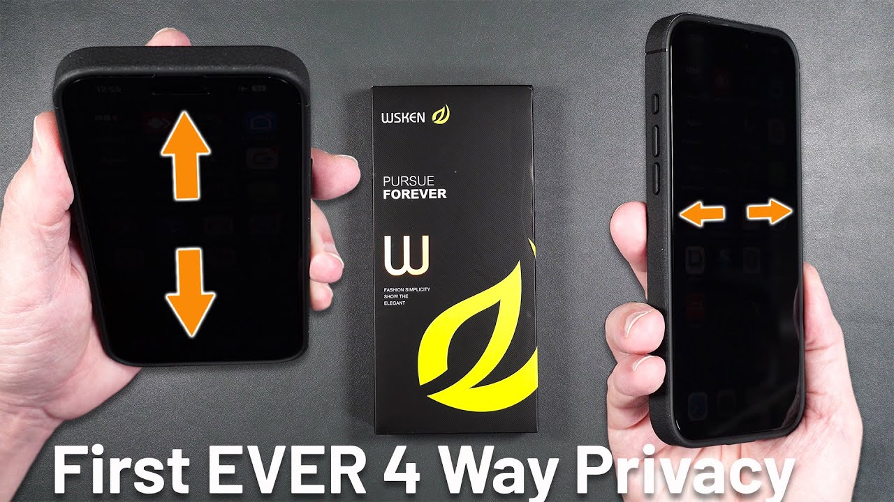 WSKEN Pellicola protettiva per schermo privacy per iPhone 16 Pro – [rimozione automatica della polvere] 24 gradi anti spia 3D copertura completa in vetro temperato infrangibile con zero bolle