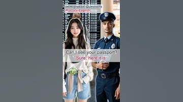 Airport Immigration Interview | Practice English | #shorts