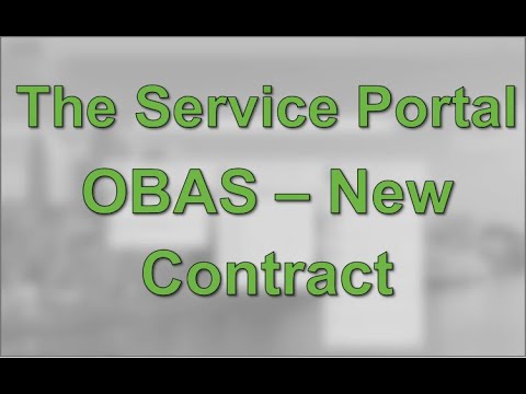 Service Portal   New Contract May 2019