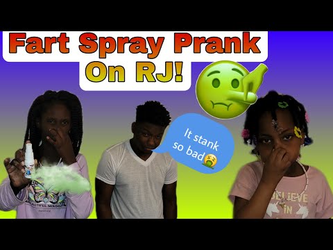 Fart spray prank on my dad 😭😂