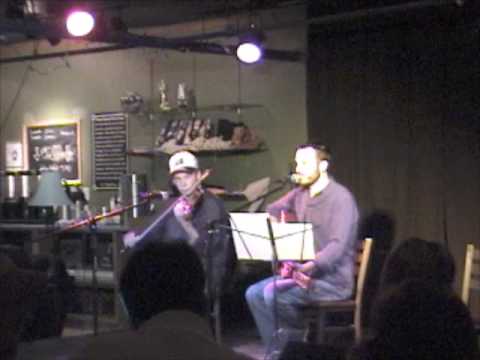 Brad Cunningham (Guitar/Vocals) and Kyle Pudenz (Violin) playing an acoustic cover of "Recycled Air" by the Postal Service Live at the Cherry Street Artisan (Columbia, MO) 5/22/09