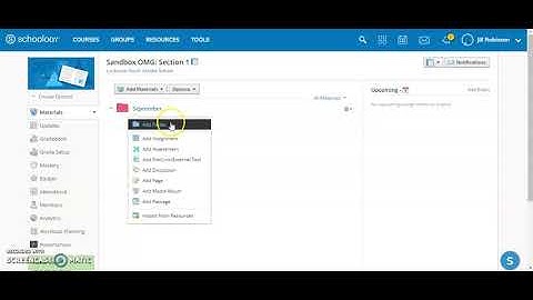 Schoology - Organizing Your Course with Folders