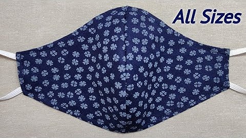 Just 5 Minutes Very Easy Pattern Mask - All Sizes | Face Mask Sewing Tutorial | Breathable Face Mask