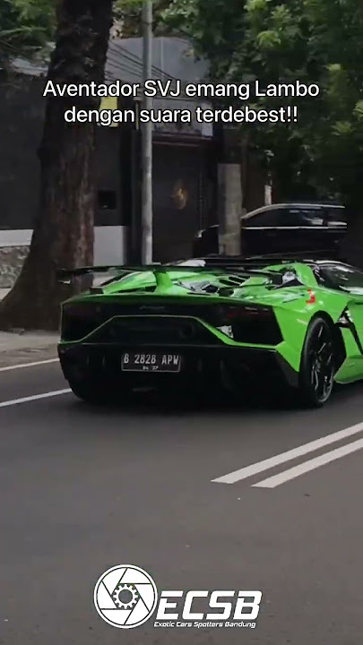 SVJ Gintani V12 💥! Lamborghini Aventador roadster di Jakarta Indonesia! #shorts