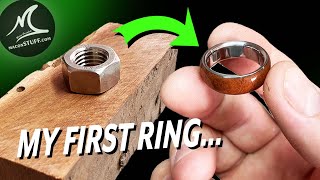 Made my First Ring! - Stainless Steel / Rhodesian Teak