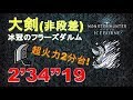 【MHWI】超火力大剣イヴェルカーナ 2‘34“19 greatsword Velkhana 大劍 冰咒龍